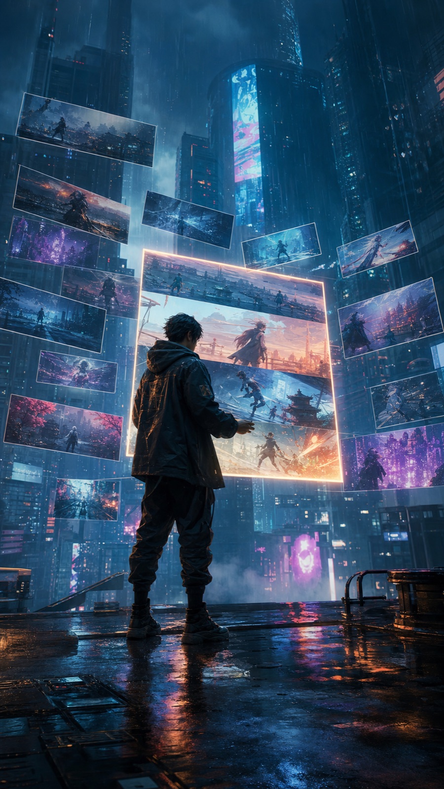 Neon Story Panels